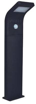 MeLiTec Solar Gartenleuchte SO44, Wegeleuchte mit Bewegungsmelder, Kunststoff, schwarz