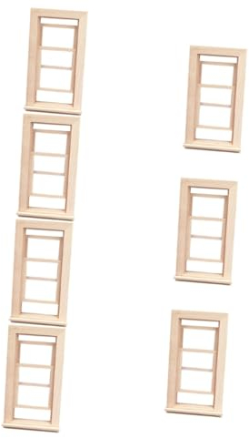 VICASKY 7St Simulation von Türen und Fenstern Fenster selber Machen Miniatur-Türfenster spielhaus zubehör draußen spielhaus Accessoires Wohnkultur Dekorationen spielende Hausverzierung