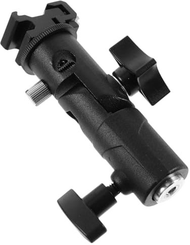 DOITOOL Flash Lamp Bracket Umbrella Stand 1/4 3/8 Socket Metal Flash Holder for Tripod Light Stand