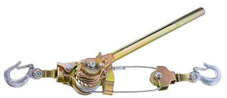 Cable puller Winch Heavy Duty, 3T/6600lb Come Along Pulling Tool 2 Gears 2 Hooks, Come Along Power Puller Ratchet Tool for Construction, Automotive, Farm, Fences(3T/6600lb-1.8m/5.9ft)