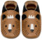 IceUnicorn Krabbelschuhe Baby Lauflernschuhe Jungen Mädchen Weicher Leder Babyhausschuhe Kleinkind Rutschfeste Lederschuhe Baby(Brauner Tiger, 12-18 Monate)