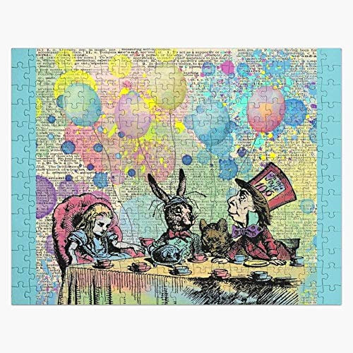 SZTVECFW Puzzles 1000 Teile – Teeparty-Feier – Alice im Wunderland – Papierpuzzle, pädagogisches Puzzlespielzeug, Herausforderung for Erwachsene und Kinder
