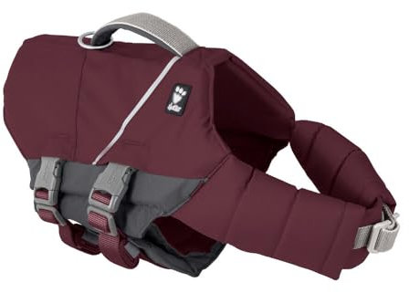 Hurtta Life Savior ECO Hundeschwimmweste maximale Sicherheit im und am Wasser beim Schwimmen, SUP, Kayak & Bootsausflügen (Eggplant, 5-10 kg)