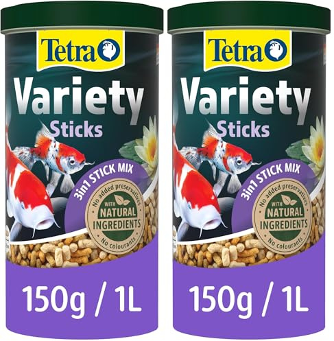 Tetra Pond Fish Food Variety Sticks 150g - biologically balanced for pond fish (Pack of 2)
