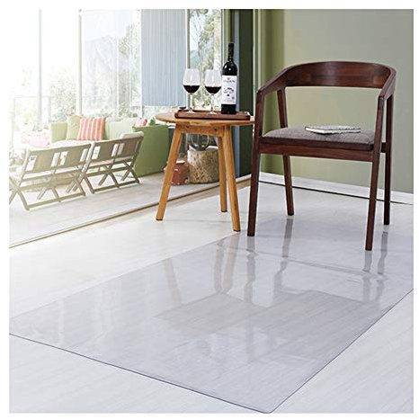 PVC Trasparente Sottopiatto Protezione Pavimento Tappeto Plastica Trasparente Tovaglia Libera-Wash Resistente All'abrasione Per Cucina Mobile TV Tappeto Piastrelle, Personalizzabile ZLYWE(1.5mm,100x10