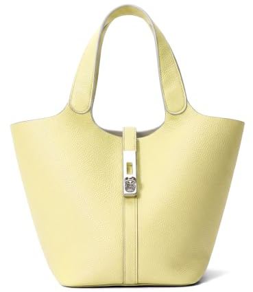 Kadynow Tragetasche für Damen, veganes Leder, Eimer-Geldbörse für Damen, Tragegriff oben, Handtasche, Schultertasche mit abnehmbarer kleiner Geldbörse, Medium