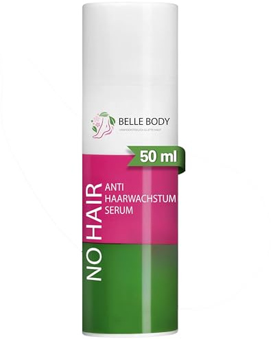 Belle Body Anti Haarwachstum Serum - reduziert effektiv Haarwachstum | Pflegt die Haut und hemmt Haarwachstum sichtbar - Mit CapiSlow™ & Vitamin B3 - Für Gesicht & Körper - 1x50ml