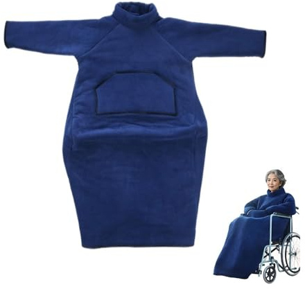 BLUEZY Winddichte Wärme Rollstuhl Decke, Winter Rollstühle Schlupfsack Fusssack Erwachsene, Fußsack Für Rollstuhl, Wärme Für Den Ganzen Körper Tragbar Universelle, Jacke Für Rollstuhlfahrer