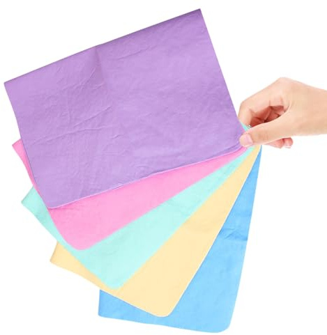 Pva Dog Shower Towel 5pcs Ultra Absorbent Quick Drying PET Towel | Reusable PET Bath Cloth, Portable for Mopping Pets, Small Dog Use, Random Colour Random Color