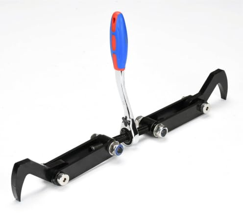 Luocute Heavy Duty Beam Puller, 4.53 Inch Clamping Stroke Ergonomic Reversible Ratchet Wall Puller Framing Tool with Ratchet Handle, for Timber CLT Zip Panel Compression