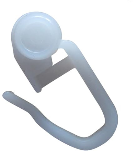 Rewagi – Rotelle di alta qualità con ganci per tende avvolgibili, rotolo interno – bianco 8 mm – 100 pezzi
