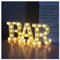 Vimlits BAR - Illuminated Marquee Bar Sign - Lighted LED Marquee Word Sign - Pre-Lit Pub Bar Sign Light Battery Operated
