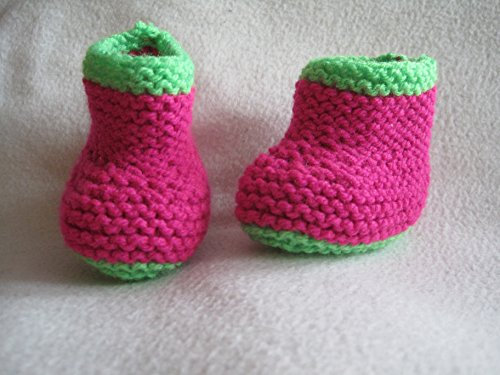 Strickanleitung Babyschühchen Sohlenlänge 10 cm - ideal bis : Ideal für Anfänger