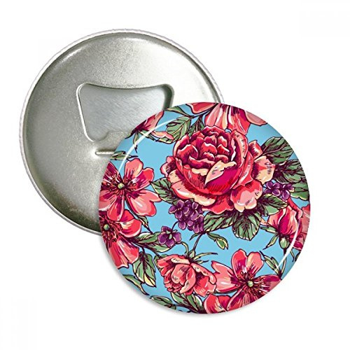 DIYthinker Pant Flower Life Leaf Sky Round Bottle Opener Refrigerator Magnet Badge Button 3pcs Gift