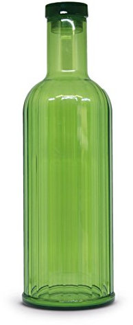 WDLifestyle Linea New York Bottiglia, Acrilico, Verde, 9x9x28.5 cm