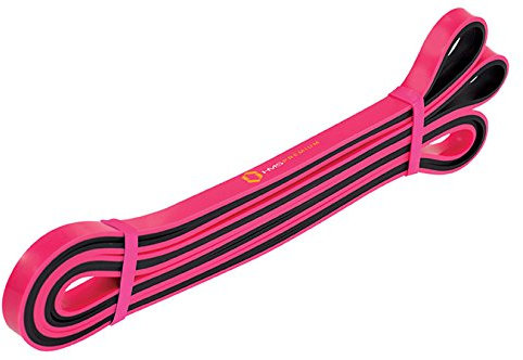 HMS Fitnessband Klimmzughilfe Widerstandsband Klimmzug Band Physioband Sport GU06 (Rosa)