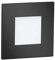 ledscom.de LED Treppenlicht/Wandeinbauleuchte FEX für innen und außen, eckig, schwarz, 85 x 85mm, warmweiß
