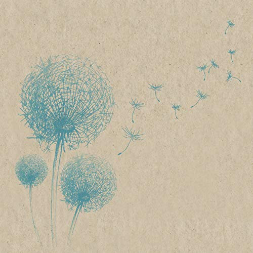 Paper+Design GmbH - umweltfreundliche Servietten | 100% Recycling - Tissue | 25 Lunchservietten 33x33cm | Einwegservietten - Fly away