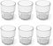 omada Design 6 verres à boissons de 30 cl pour vos long drink en plastique 9 cm de hauteur, incassables,forme octogonale empilables et allant au lave-vaisselle, Ligne Unglassy,Transparent
