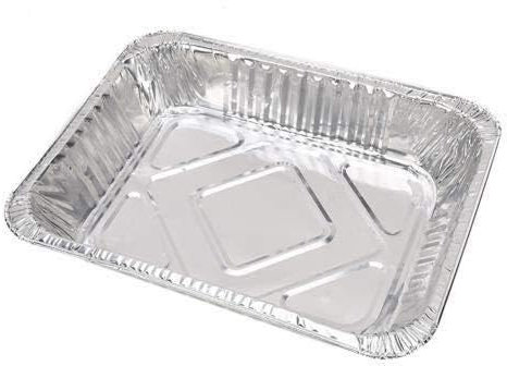 BIMUS 50pcs / lot BBQ Aluminium Foil Graisse Goutte à Goutte casseroles Recyclable Grill Bac Weber extérieur for Cuisson indirecte (Couleur : 850ml)