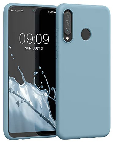 kwmobile Hülle kompatibel mit Huawei P30 Lite Hülle - weiches TPU Silikon Case - Cover geeignet für kabelloses Laden - Antique Stone