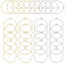 UNICRAFTALE Über 100Stk 25mm 2 Farben Weinglas Charms Ringe Edelstahl Ohrring Creolen DIY Creolen Rohlinge Metall Ohrringe Selber Machen Basteln Für Frauen DIY Ohrring Schmuckherstellung 21 Gauge