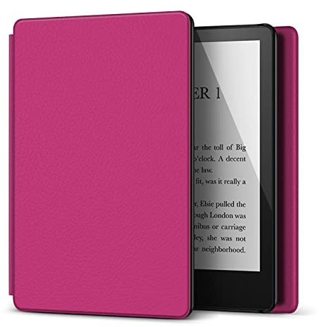 TNP Étui de Protection pour Kindle Paperwhite 2021 6,8 Pouces 11ème génération/Kindle Paperwhite 2021 Signature Edition, Housse et Coque pour liseuse Kindle Paperwhite, Couleur Rose bonbone