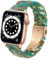 DEALELE Bands Compatible with Apple Watch 42mm 41mm 40mm 38mm, Colorful Resin Replacement Strap for iWatch Series 10/9 / 8/7 / SE / 6/5 / 4/3 Women Men, Emerald green