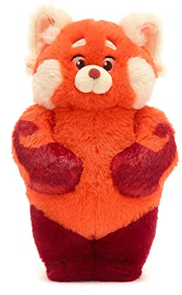 Disney Store Offizielles kleines Stoffspielzeug MEI Lee aus dem Film Rot, 24 cm / 9, Plüschtier mit Stickereien, aus weichem Material, inklusive Rucksack, für alle Altersstufen geeignet