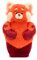 Disney Store Peluche Mei Lee, Alerte Rouge, 24 cm, détails brodés, Tissu Doux, Sac à Dos Inclus, Convient à Tous Les âges