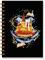 Harry Potter: Notizbuch Hogwarts mit Spiralbindung und Register: Notizbuch mit Glanzlack