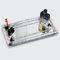 SHYFOY Bandeja Decorativas Espejo, Bandejas Decorativas Modernas con Cristales de Diamante Plateado, Bandeja Plateada Rectangular Organizador de Maquillaje de Vanidad,32 CM