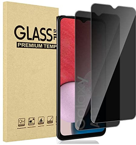 JMDZDL Sichtschutz für Samsung Galaxy A13 Schutzfolie, [2 Stück] Anti-Spähen Panzerglasfolie für Samsung A13 4G/ 5G Anti-Spy Displayschutzfolie 9H Härte Gehärtetes Glas Full Screen Blickschutzfolie