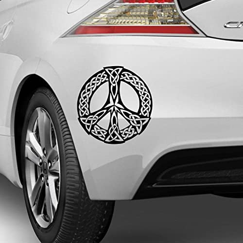 myrockshirt Keltischer Knoten Peace Frieden Zeichen Aufkleber Sticker Autoaufkleber Größe & Farbe wählbar