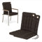 HAVE A SEAT Living Gartenstuhl-Auflagen 2er Set – Orthopädisch & 6 cm Dick – Niedriglehner 100x48 cm – Waschbar bis 95°C, Wetterfest – Dunkelbraun | Serie Luxury