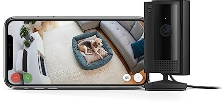 Certified Refurbished Ring Indoor Camera (2nd Gen) by Amazon|Plug-In Pet Security Camera|1080p HD, Two-Way Talk, Wifi, Privacy Cover, DIY| alternative to CCTV system| 30-day free trial of Ring Home