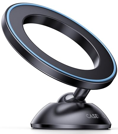 CASEKOO [2024 Neueste] Handyhalterung Auto für MagSafe [Nr.1 Magnetkraft & Fällt Nie ab] [Nr.1 Stabil & Fixiert] Magnet Handy Halterung Auto für alle AutosInterieur iPhone Android Handys - Blau
