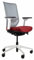 Trendoffice to-sync pro, ergonomischer Bürostuhl, mit Armlehnen, modernes Design, Homeoffice, umweltzertifiziert, by Dauphin (Weiß/Rubinrot, Netz-Rückenlehne)