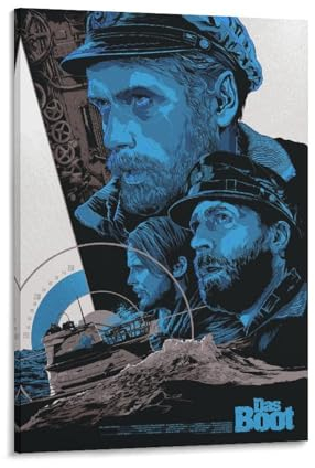 LIANGSHUANG Deutsche Epische Filme Das Boot Poster Bild Druck Leinwand Poster Wandfarbe Kunst Poster Dekor Moderne Heimkunstwerke 20 x 30 cm