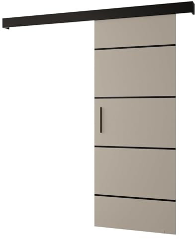 Salwador 4 Schiebetürsystem - Schiebetüren, Trennwände & Raumteiler - Innentür 90x204 cm mit Schiebetür Schiene & Griff - Saloontür