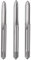 QUARKZMAN Ensemble de 3Pcs Tarauds Manuels, Filetage Conique/Intermédiaire/Fond, 1/4-20 Unc, Acier Rapide, Kit d'Outils de Filetage à Main