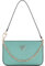 GUESS Damen Noelle Mini Top Zip Shoulder Handtasche, Blaugrün