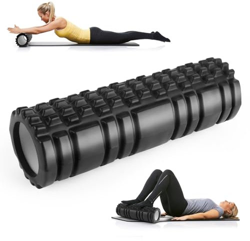 TNOMSNO Faszienrolle, Foam Roller Faszienrolle Massage Roller, Faszienrolle 30 x 8cm, Faszienrolle Wirbelsäule Yoga Rolle