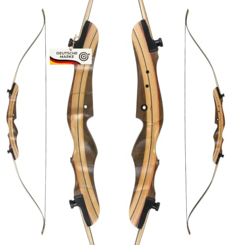 Wild Honey Take-Down Recurvebogen aus Holz Rechtshand [62 Zoll 22 lbs]