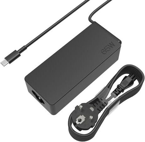 65W Lenovo Ladekabel Laptop USB C Netzteil für Lenovo ThinkPad X1 Carbon, T14/T15, L13/L14/L15, E14/E15, Yoga Chromebook Kompatibel mit 45W Typ-C Ladegerät mit Schnellladung