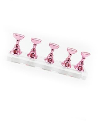 AMSLSIU Press on Nail Stand High-ranking Novelty Different Shock-resistant New-style Exquisite Appearance Bead Practice Sheet, Pink