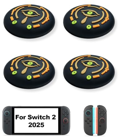 Joystick Kappen für Nintendo Switch 2 (2025), 4PCS Switch 2 Joystick Kappen Silikon Thumb Grips Caps Weiche Thumbstick Caps Joy Con Daumenkappen Niedlich Spielezubehör Verbessertes Spielerlebnis