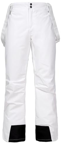HOUZONIY Herren Skihose Gefüttert mit Hosenträger wasserdichte Winddichte Ski Hosen Schneehose Snowboardhose Outdoorhose
