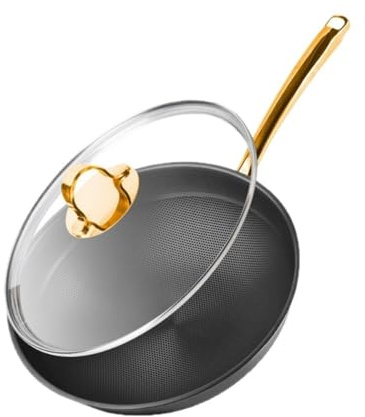 lluofeng Kochgeschirr-Set - Antihaft-Pfannenset für Zuhause (Wok, Milchtopf, Bratpfanne)