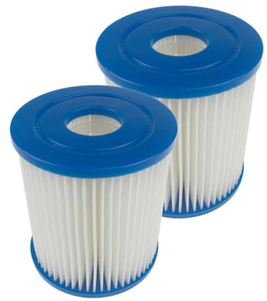 Mipcase 2 Piezas Cartucho de Filtro para Piscina Desmontable de Filtro SPA Reemplazable Material Duradero para Agua Limpia y